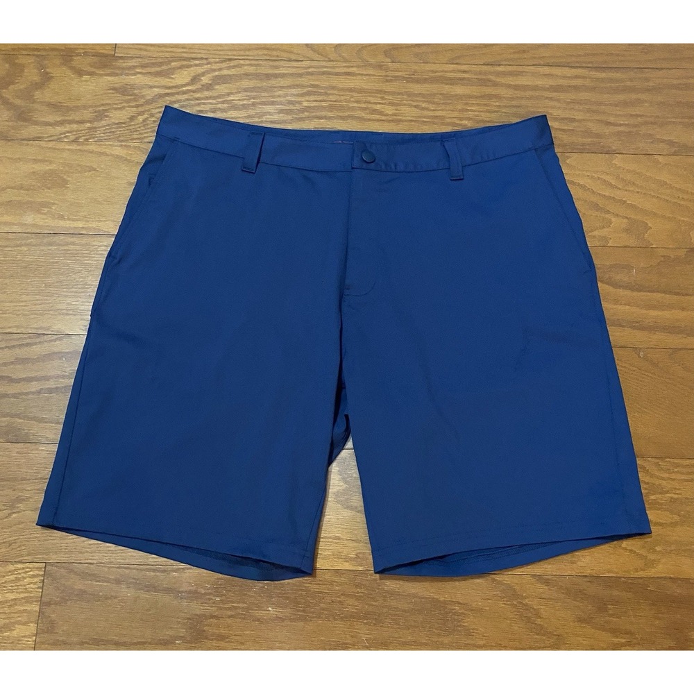 Rhone Commuter Golf Shorts Mens 38 Blue 9" Lightweight Stretch Pockets